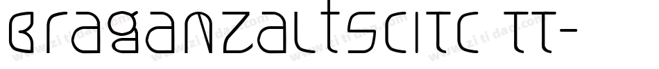 BraganzaLtSCITC TT字体转换